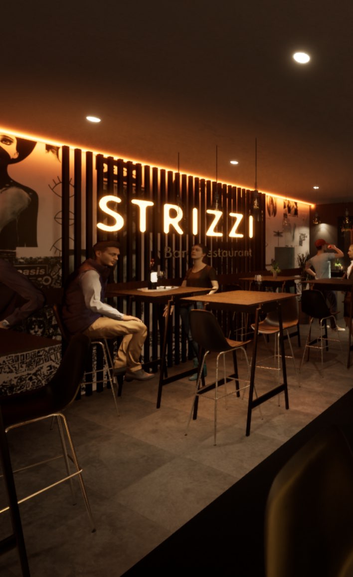 Interior Design Restaurant STRIZZI in Burghausen