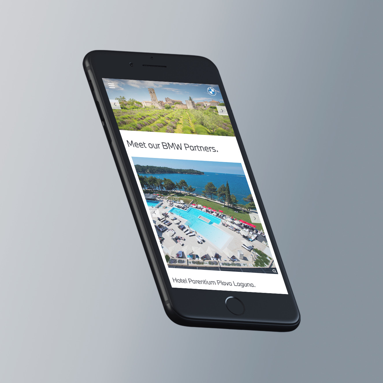 BMW Website Redesign im neuen CI Smartphone mobile Ansicht responsive Design