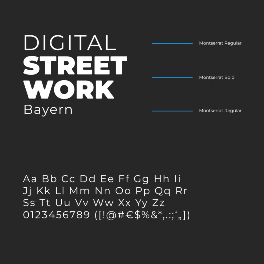 Corporate Design Digital Streetwork Bayern