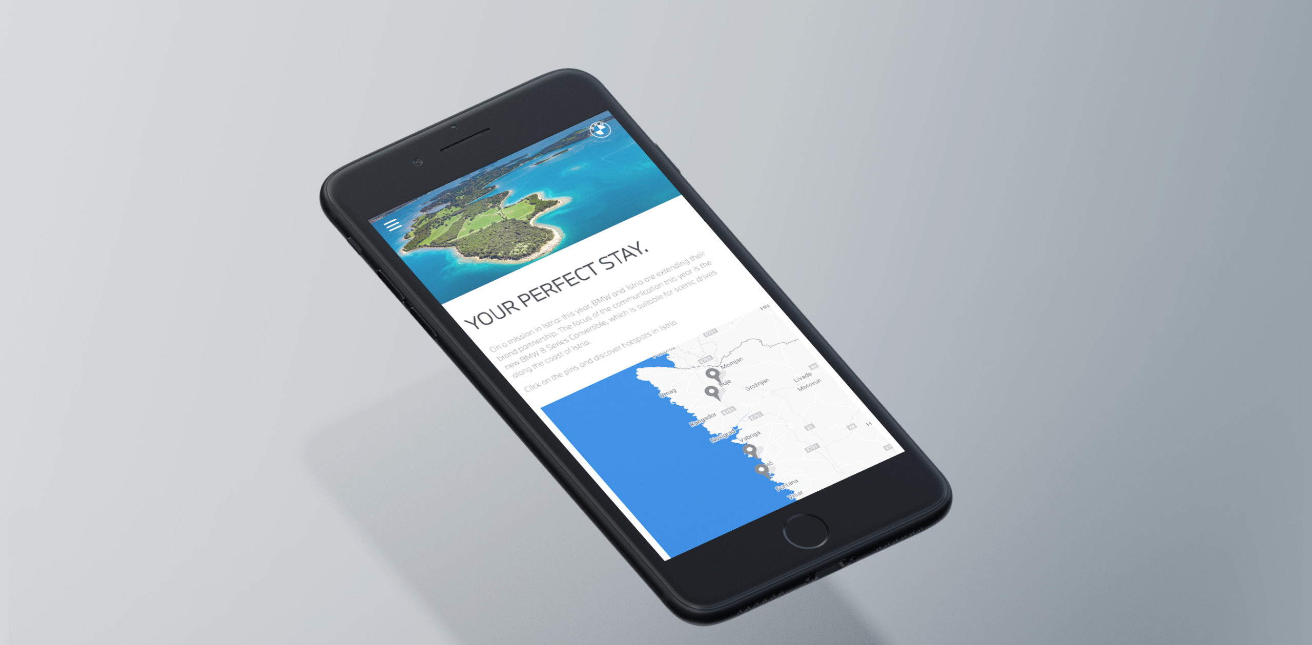 BMW Website Redesign im neuen CI mobile Webansicht Smartphone
