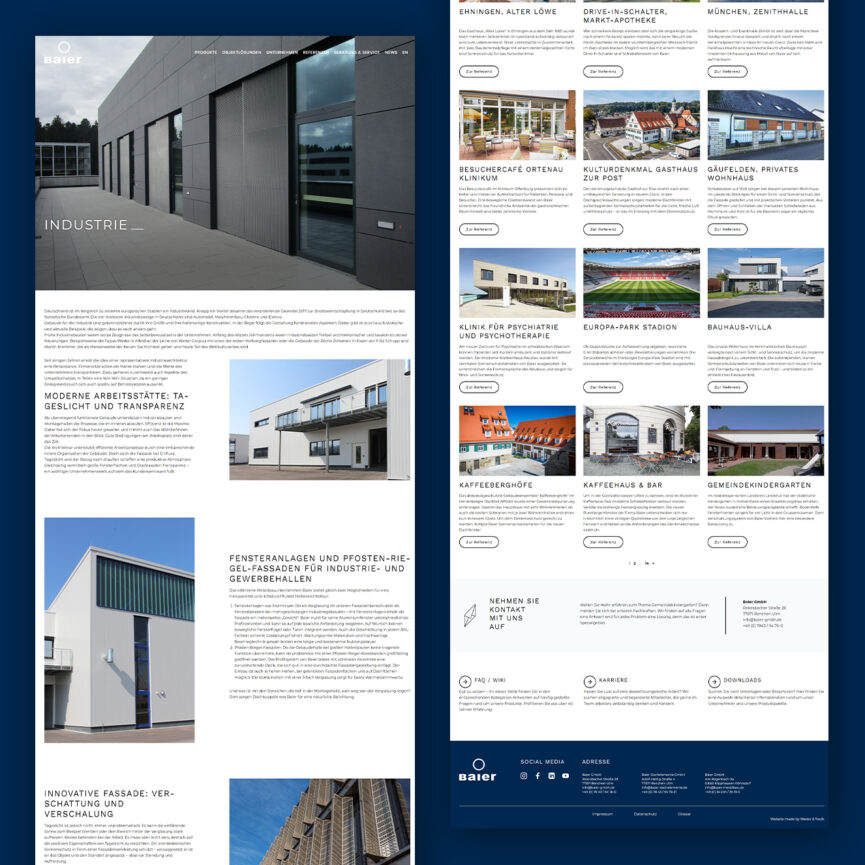 Baier GmbH Wordpress Website Relaunch - Referenzen