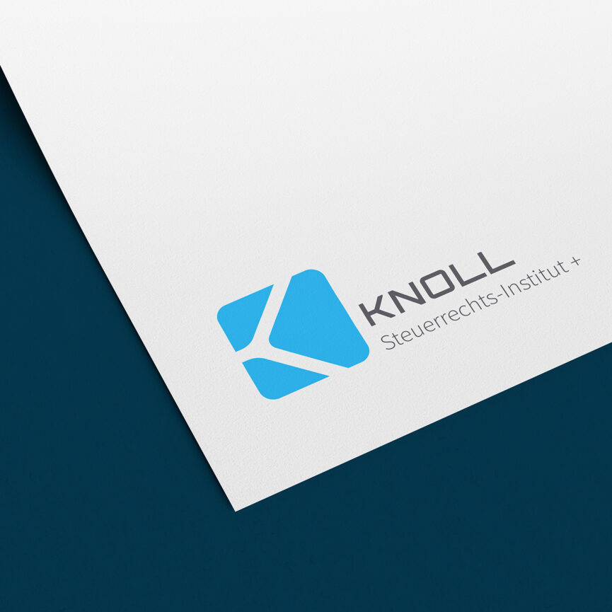 Logo auf Geschäftsbrief Steuerrecht-Institut KNOLL | Weder & Noch