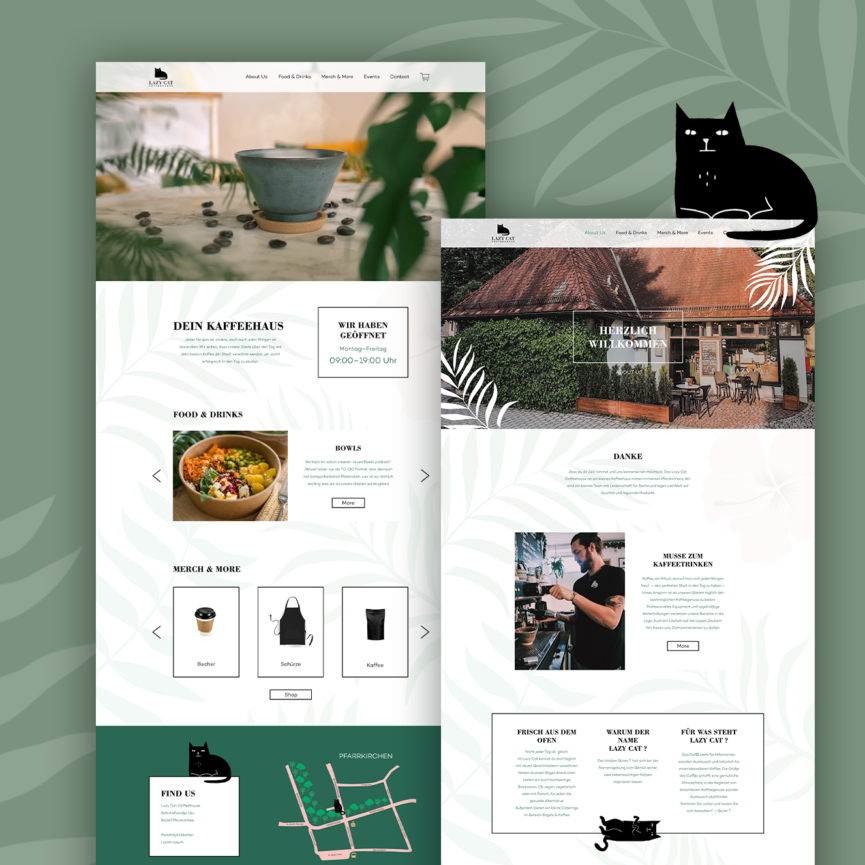 Lazy Cat Coffee House Wordpress Website Launch