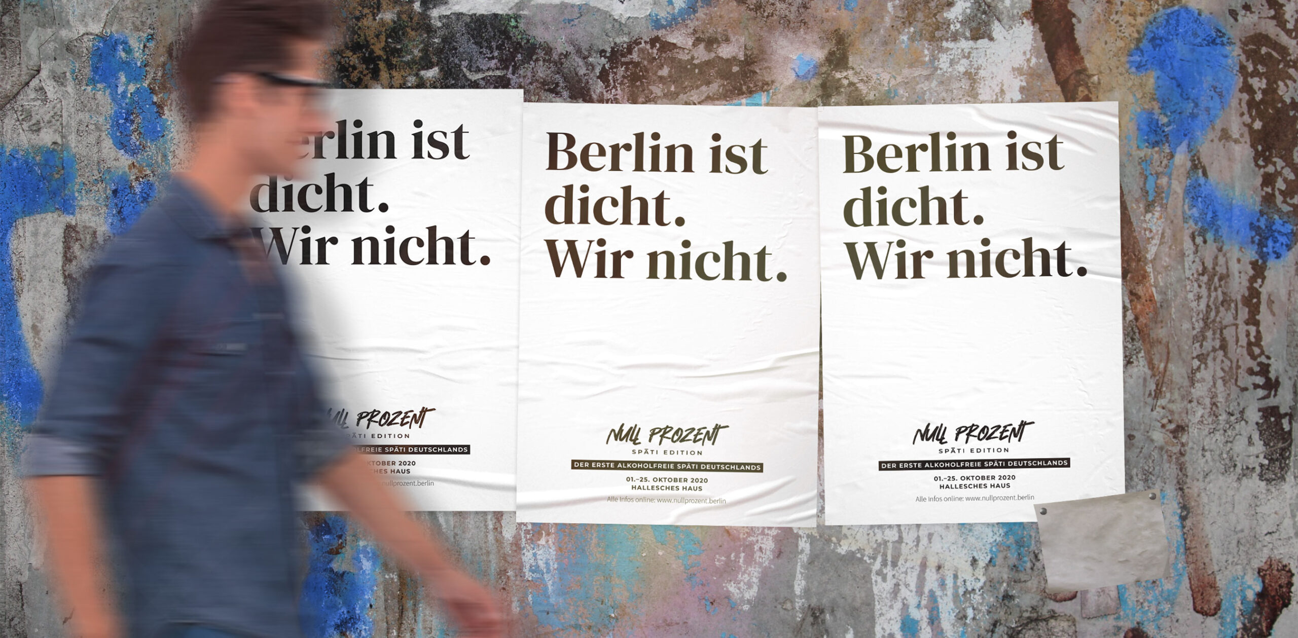 Null Prozent Spaeti Corporate Design Nuechtern Berlin Print Plakat A2