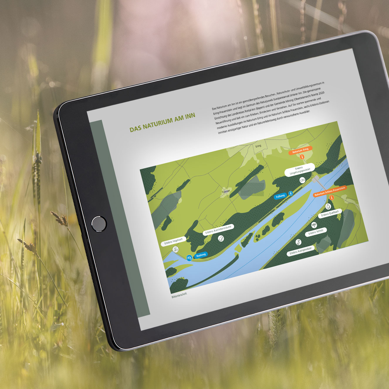 Website Naturium am Inn iPad