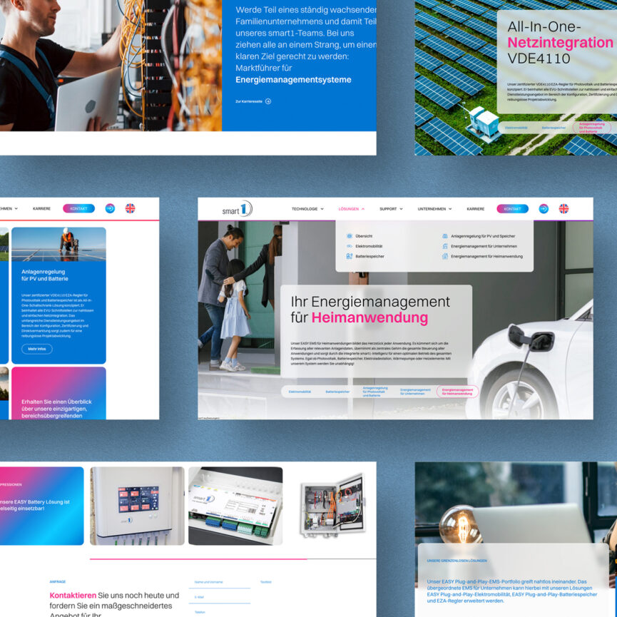 Website Relaunch smart1 solutions GmbH