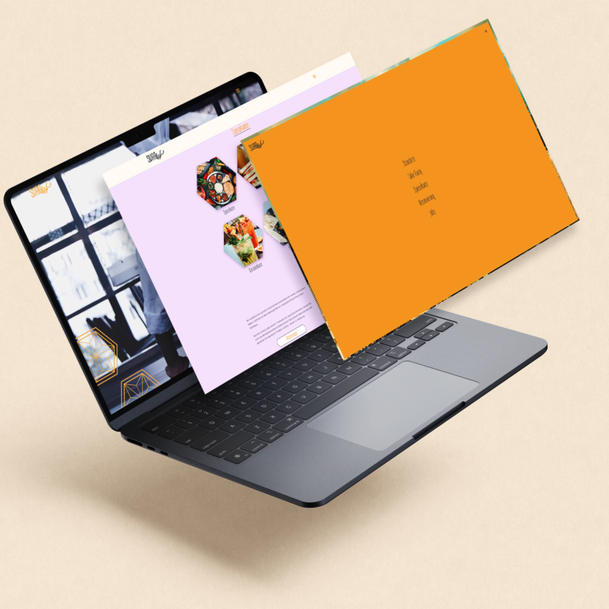 SVAAdish Website Relaunch - Ansicht der Designs auf Laptop