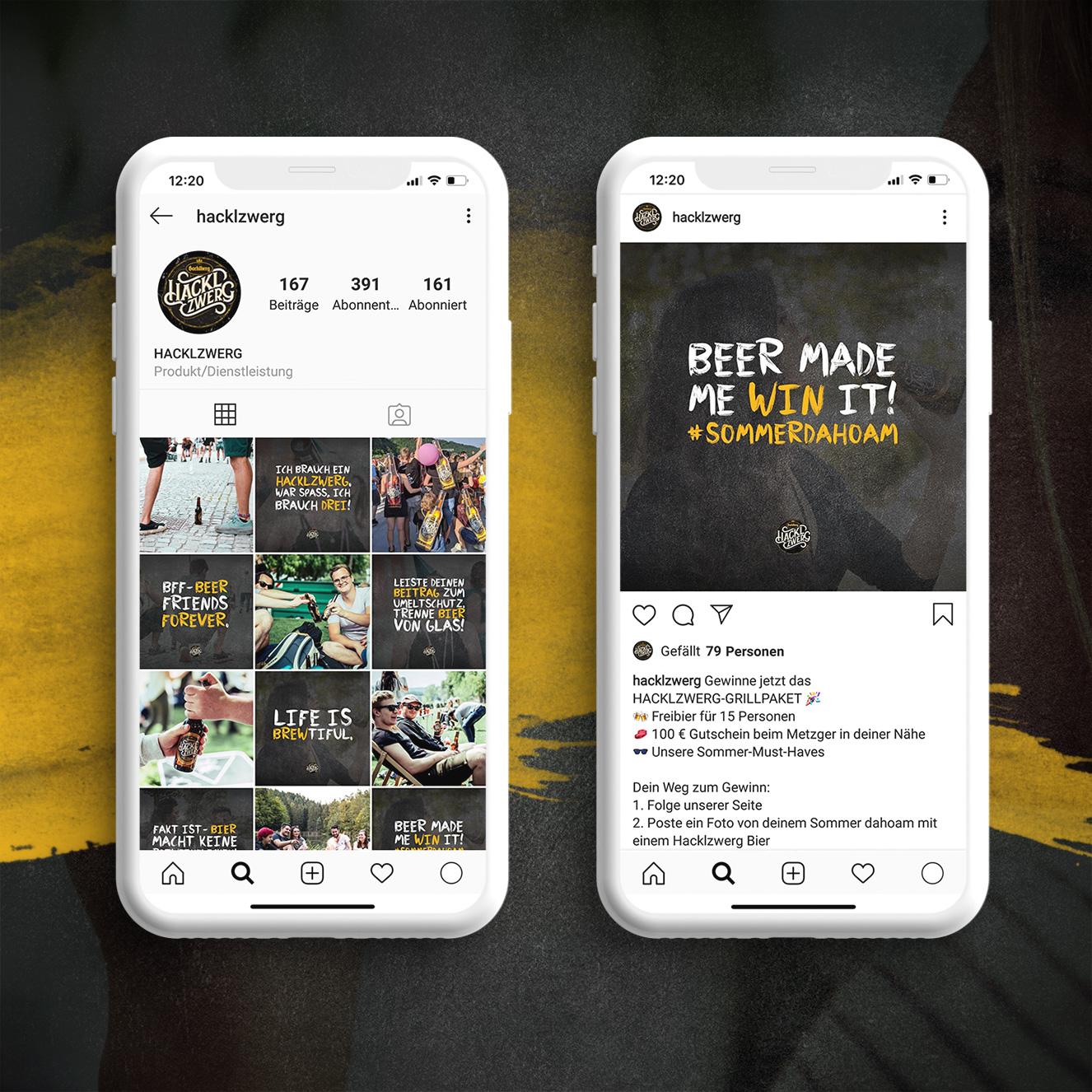 Brauerei Hacklzwerg Social Media Betreuung Instagram