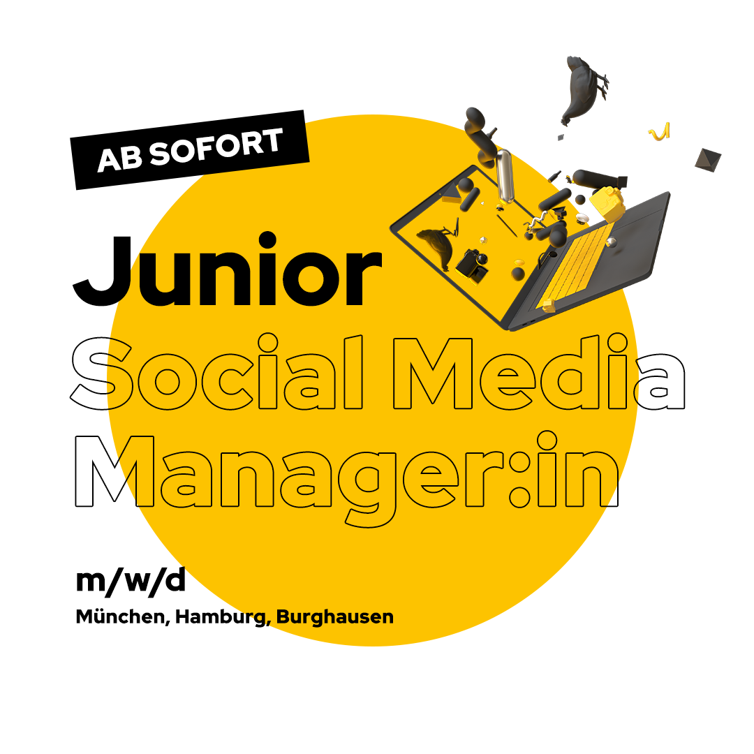 Stellenanzeige Junior Social Media Manager:in