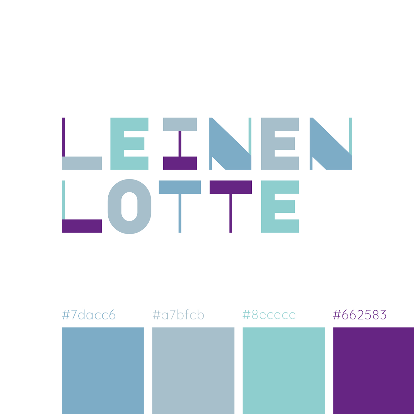 Leinen-Lotte Naming und Corporate Design Entwicklung Farben