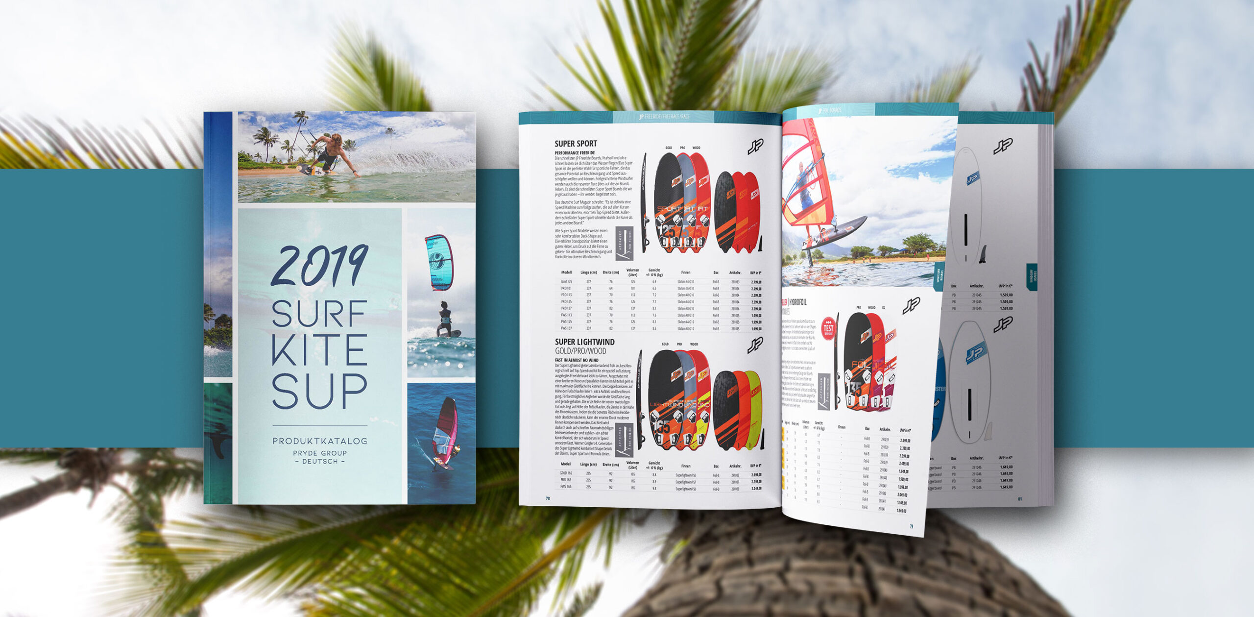 Surf Katalog Gestaltung