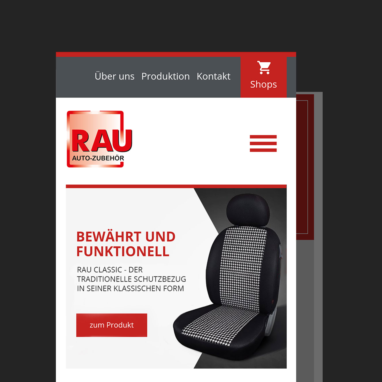 Referenz Webseite Autositzbezuege Rau