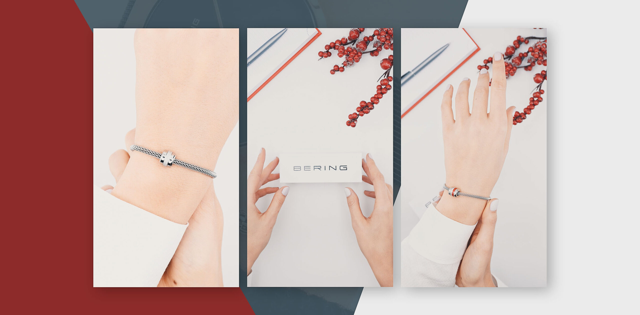 BERING Instagram Story Ads GeschenkSets Armband mit zwei Charms