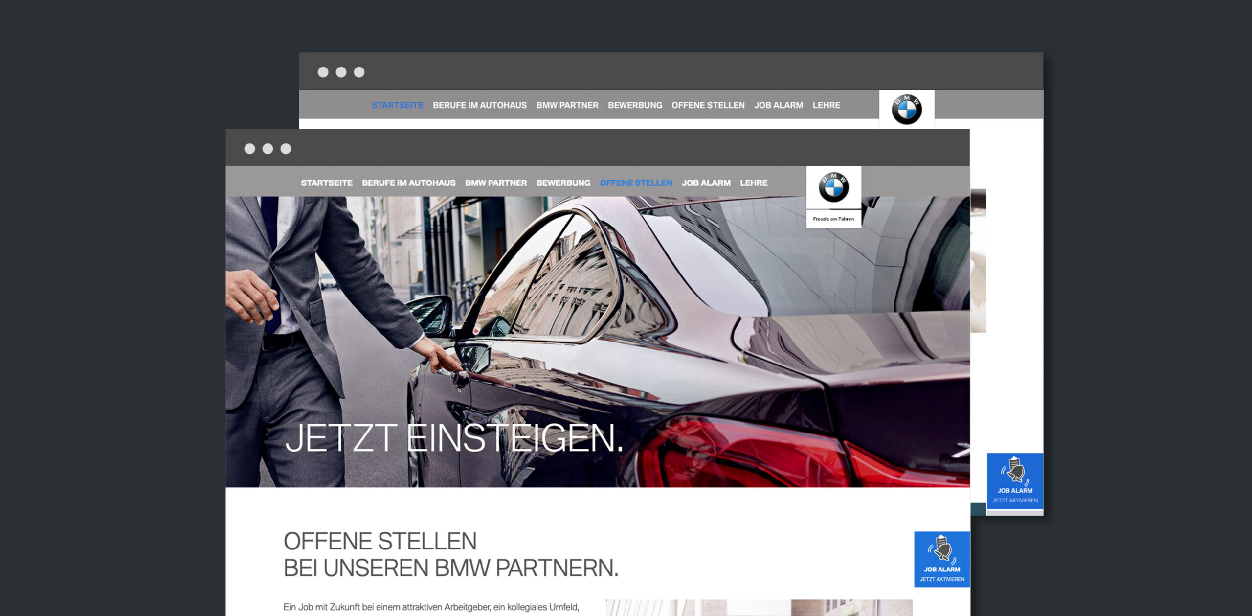BMW-Karriere Website Relaunch-Unterseite-Karriere