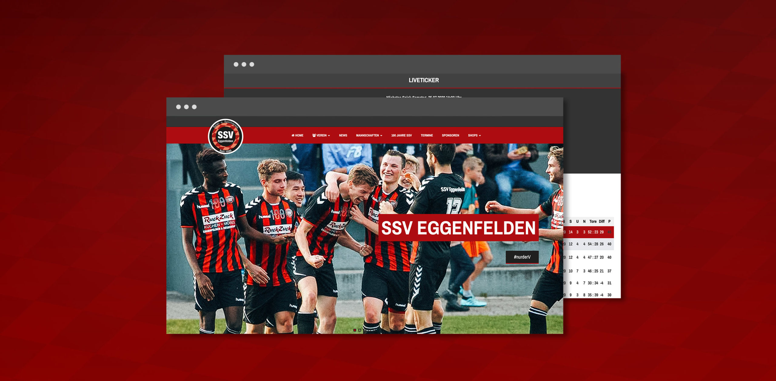 SSV Eggenfelden Website Relaunch-Mannschaft-Fussball