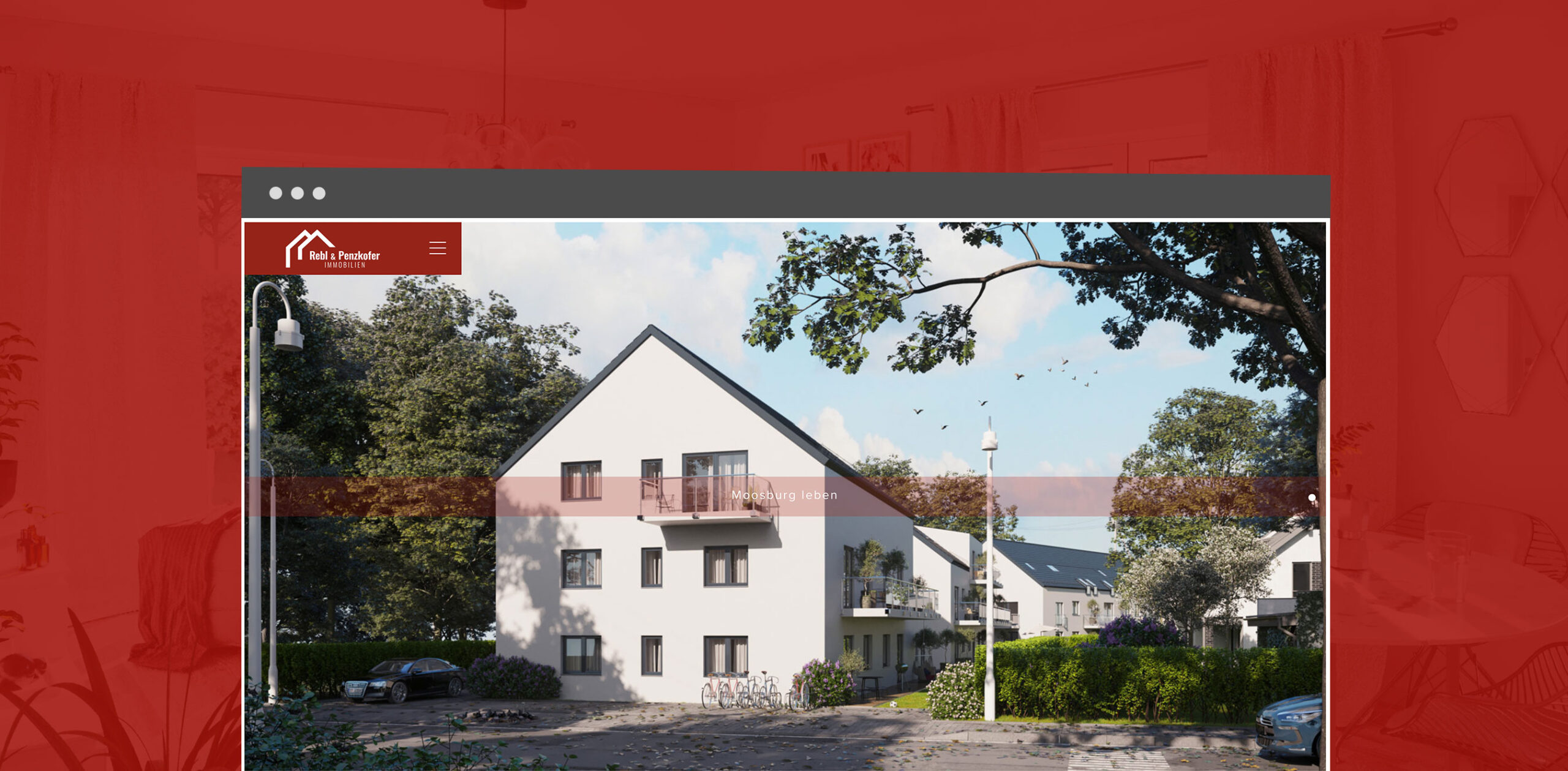Rebl und Penzkofer Website Immobilien Startseite